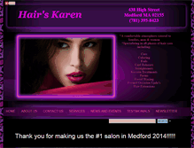 Tablet Screenshot of hairskaren.com
